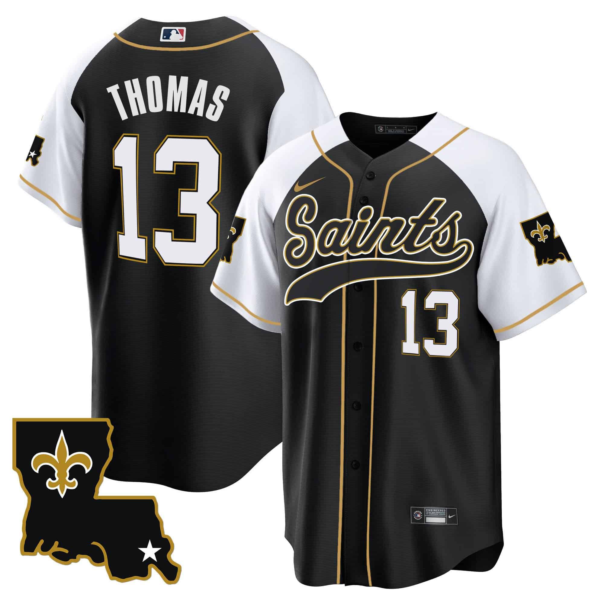 Men New Orleans Saints #13 Thomas Black 2024 Nike 1987 Legacy Cool Base NFL Jersey